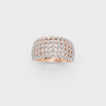 2 Carat Round Lab-Grown Diamond Cocktail Ring