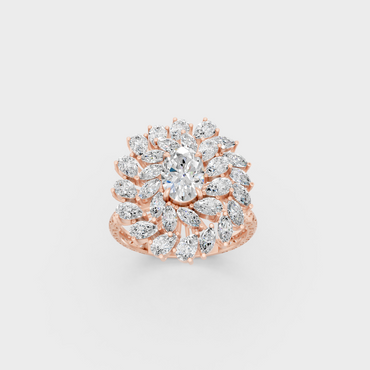 2.19 Ct Multishape Lab-Grown Diamond Cocktail Ring