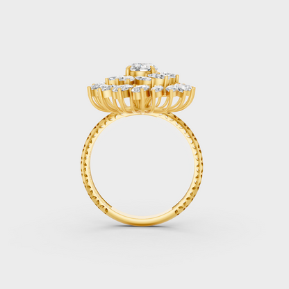 2.19 Ct Multishape Lab-Grown Diamond Cocktail Ring
