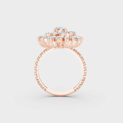 2.19 Ct Multishape Lab-Grown Diamond Cocktail Ring