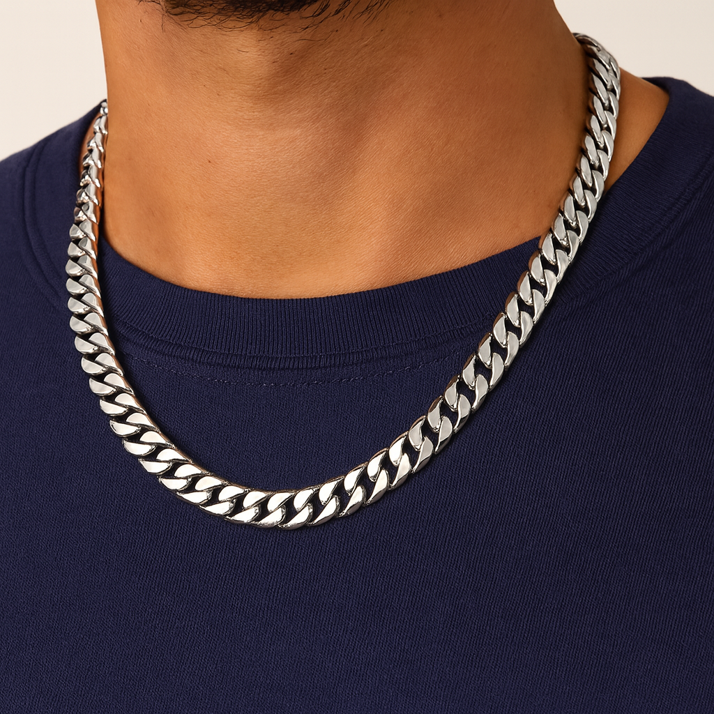 Premium men’s Miami Cuban link chain crafted in platinum 950