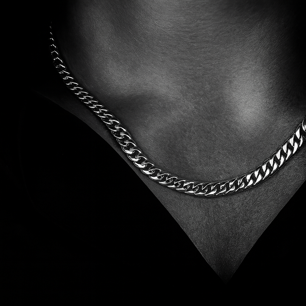 Miami Double Cuban Hollow Men's Platinum Chain
