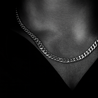 Miami Double Cuban Hollow Men's Platinum Chain