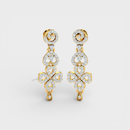 Premium Lab-Grown Diamond Earrings designed in Yellow Gold for everyday luxury.