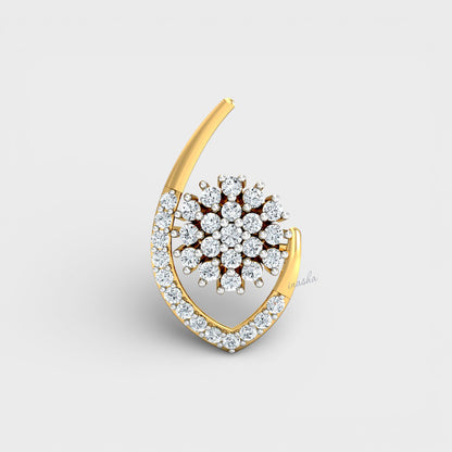 Elegant Lab-Grown Diamond Earrings with certified brilliance in Premium Yellow Gold.