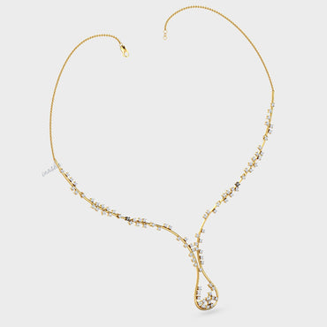 Premium Lab-Grown Diamond Necklace designed in Hallmark Yellow Gold for timeless luxury.