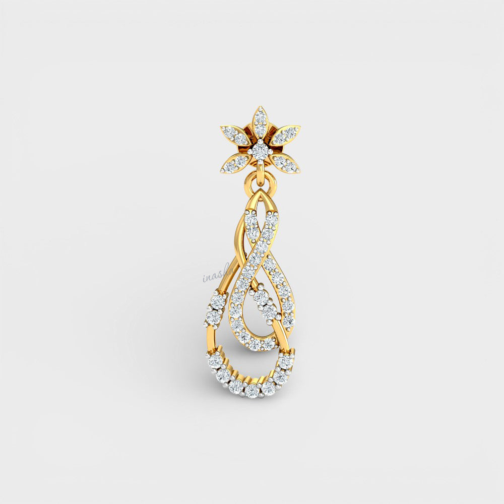 Premium Lab-Grown Diamond Earrings designed in Yellow Gold for everyday luxury.