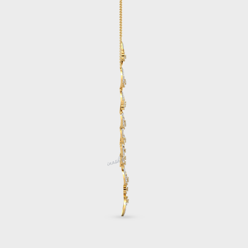 Elegant Lab-Grown Diamond Necklace Yellow Gold Luxury Design