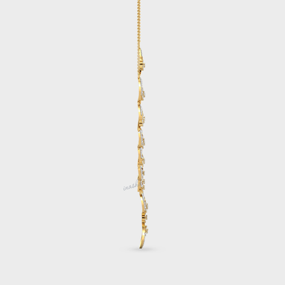 Elegant Lab-Grown Diamond Necklace Yellow Gold Luxury Design