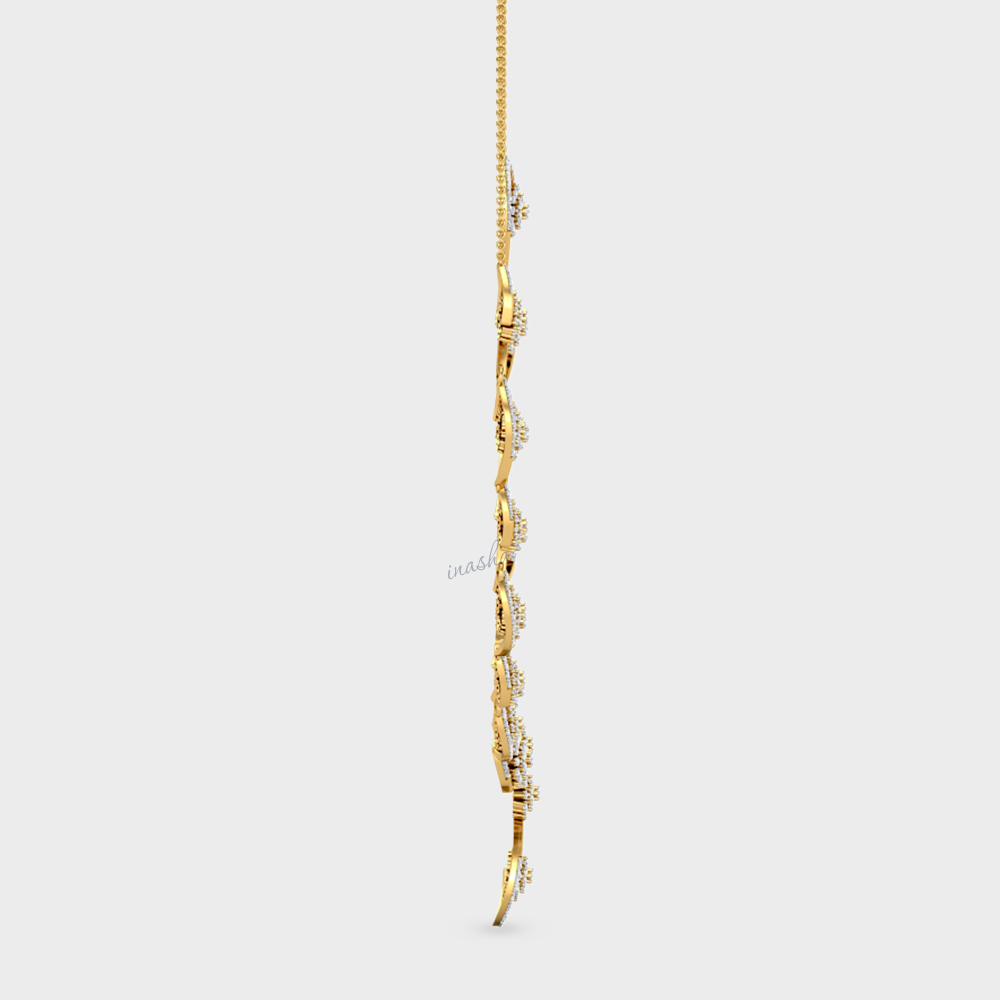 Luxury Certified Diamond Necklace showcasing authentic Lab-Grown Diamonds in Yellow Gold.