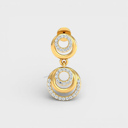 Premium Lab-Grown Diamond Earrings designed in Yellow Gold for everyday luxury.