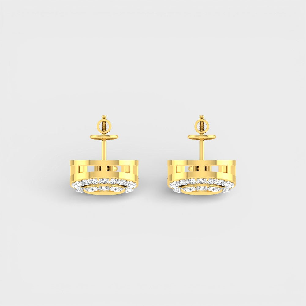 Timeless Lab-Grown Diamond Earrings Yellow Gold Fine Jewellery