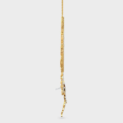 Luxurious Certified Lab-Grown Diamond Necklace showcasing brilliant sparkle in Yellow Gold.