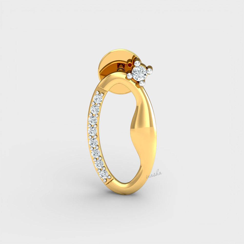 Premium Lab-Grown Diamond Earrings designed in Yellow Gold for everyday luxury.