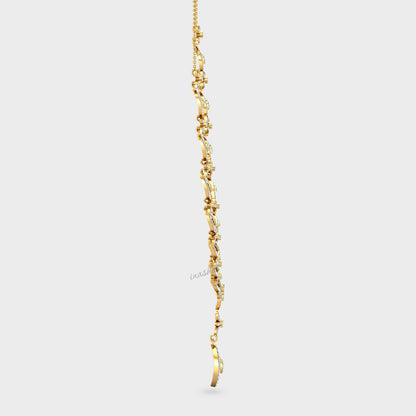 Premium Lab-Grown Diamond Necklace designed in Hallmark Yellow Gold for timeless luxury.