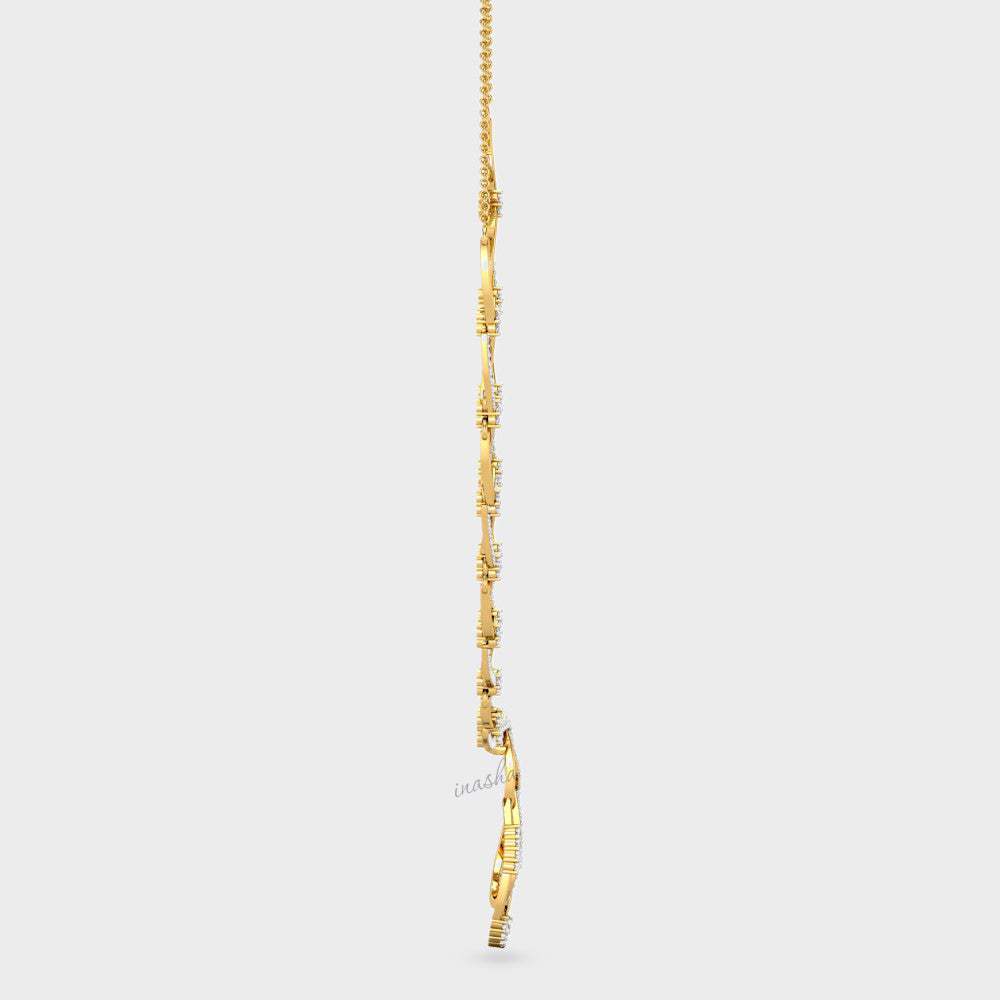 Classic Yellow Gold Lab-Grown Diamond Necklace showcasing refined craftsmanship and elegance.