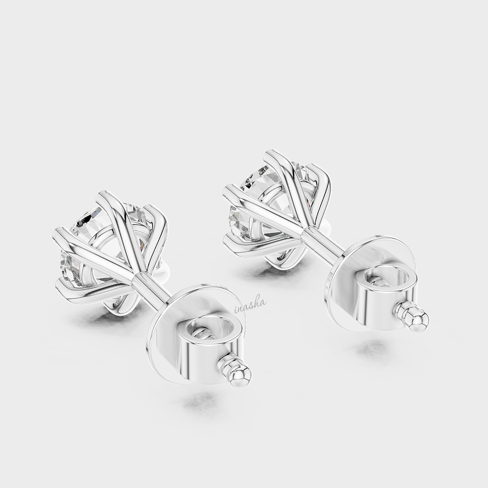 Everyday lab grown diamond stud earrings