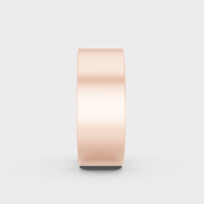 Ethical Luxury 0.62 Carat Round Lab-Grown Diamond Men's Band, elegant statement in 18K Rose Gold.
