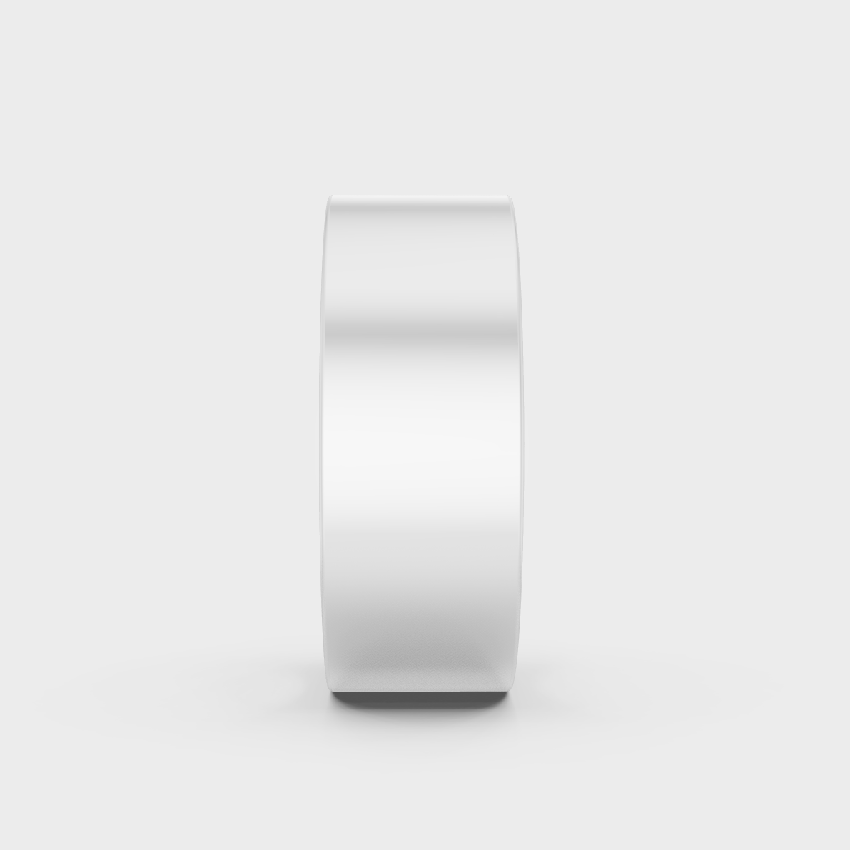 Certified 0.62 Carat Round-Cut Lab-Grown Diamond Men's Band in 18K White Gold.