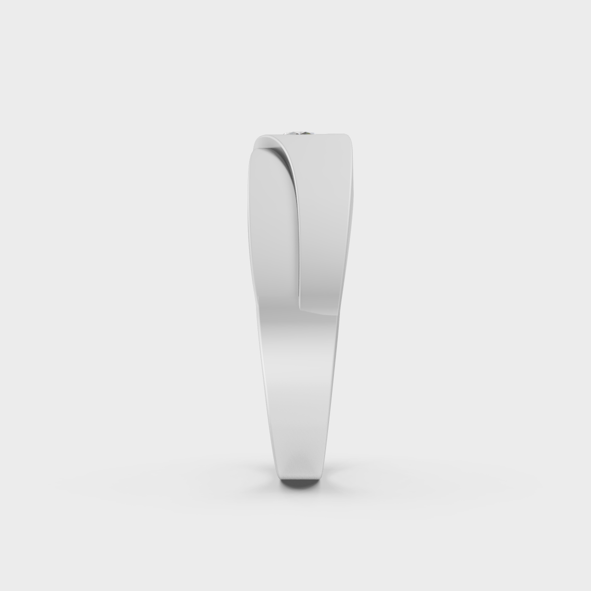 Certified 0.20 Carat Round-Cut Lab-Grown Diamond Men's Band in 950 Platinum.