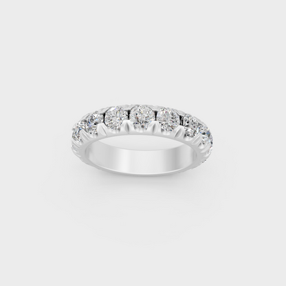 Luxury 2.25 Carat Round-Cut Lab-Grown Diamond Band, heavy-duty 950 Platinum setting.