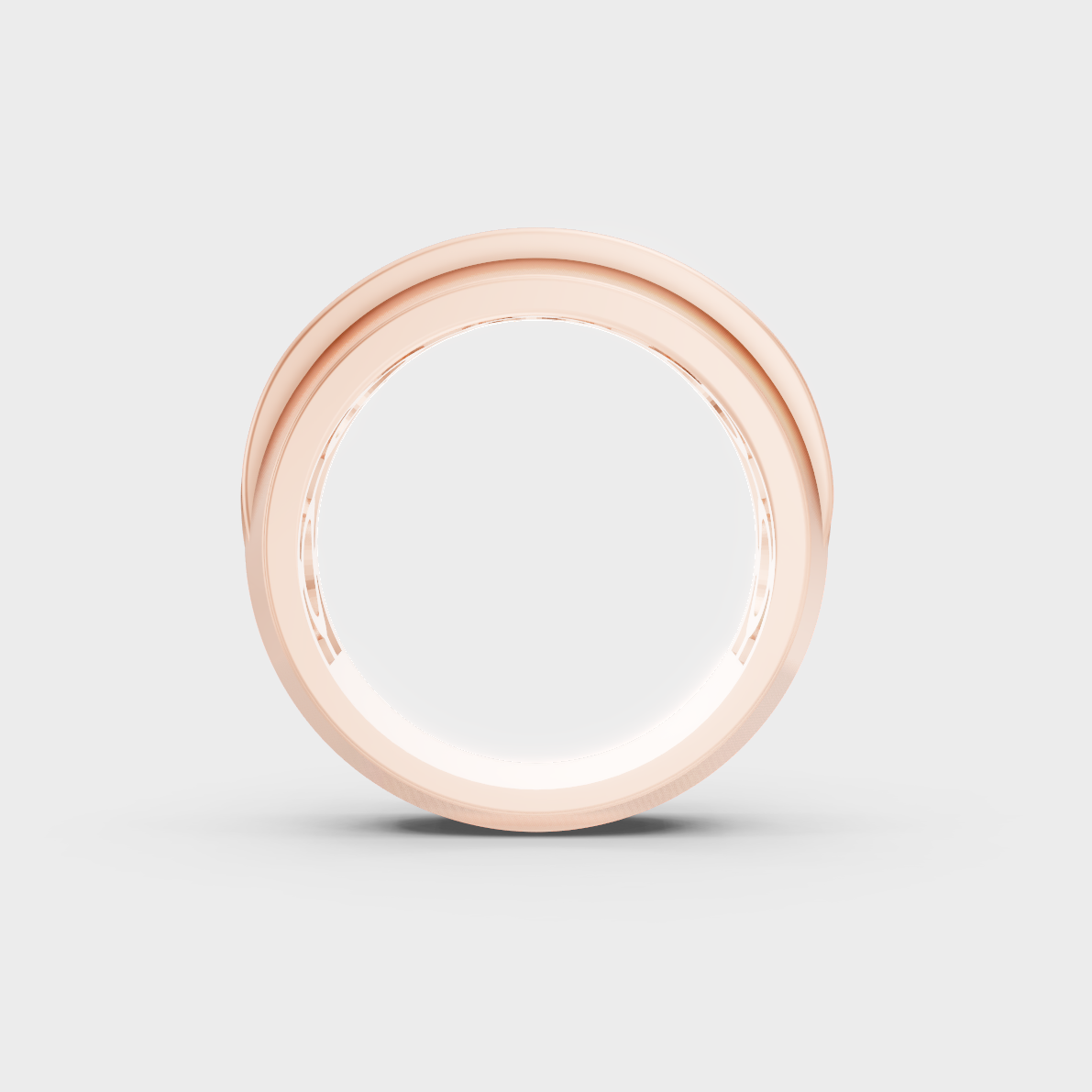 Unique 1.82 Carat Round-Cut Lab-Grown Diamond Men's Band with modern appeal in 9K Rose Gold.