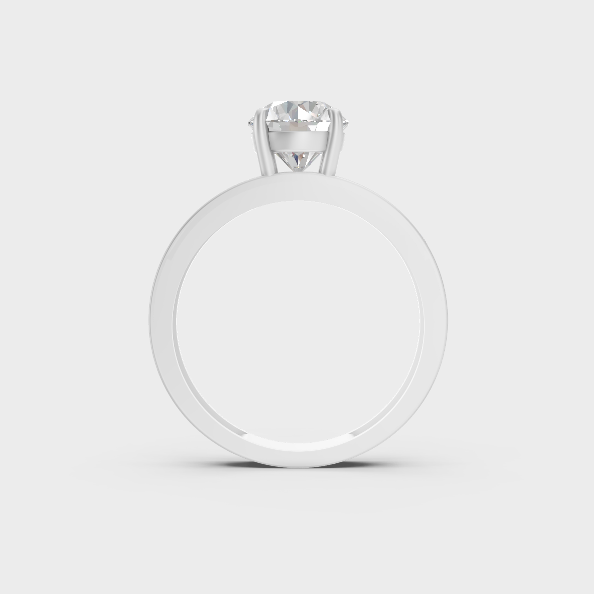 High-Durability 2.6 Ct Round and Princess Lab-Grown Diamond Engagement Ring with accents, premium 950 Platinum.