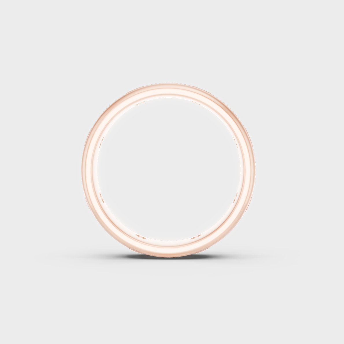 Ethical Luxury 0.50 Carat Round Lab-Grown Diamond Men's Band, elegant statement in 18K Rose Gold.
