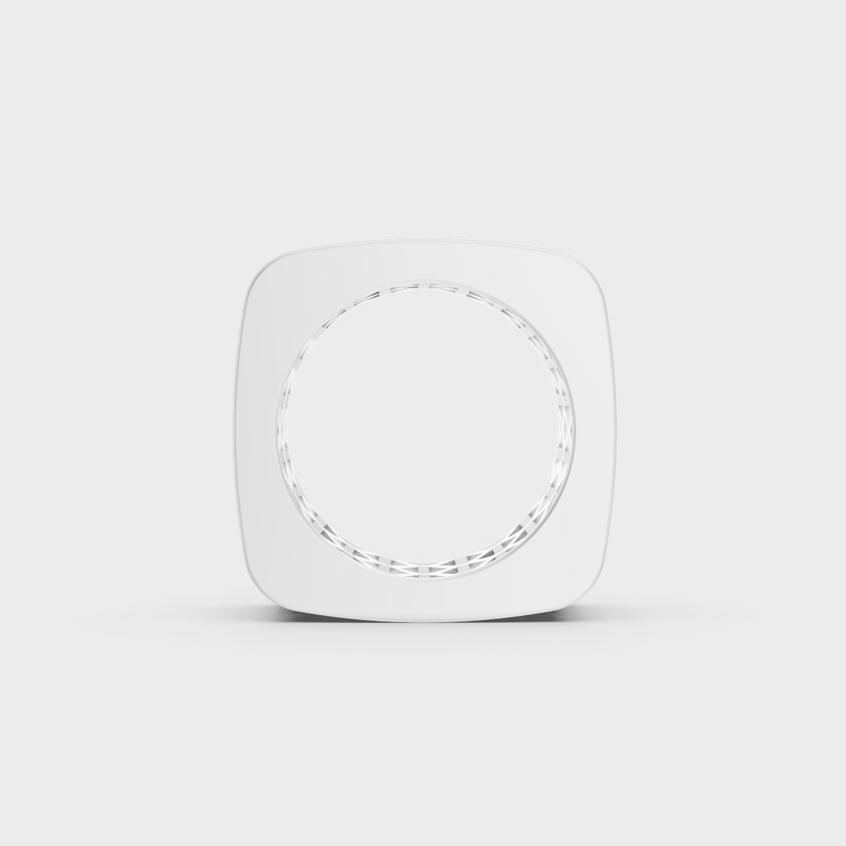 Profile view showing solid construction and flush setting of 12ct mens band in white gold