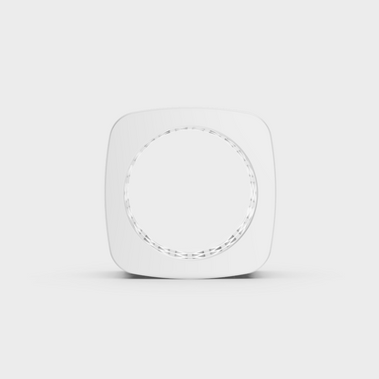 Profile view showing solid construction and flush setting of 12ct mens band in white gold
