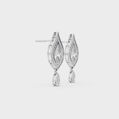 Precise prong placement securing brilliant stones on 950 Platinum Round Lab Diamond Stud Earrings.
