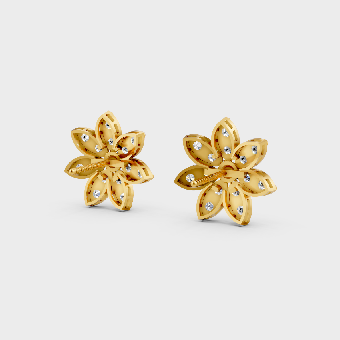 1.1 Ct Round Lab-Grown Diamond Stud Earrings