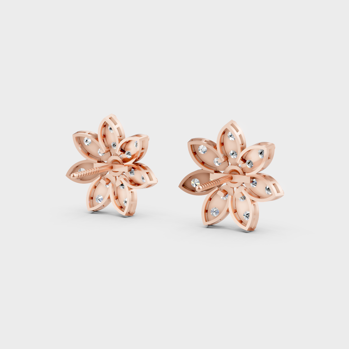 1.1 Ct Round Lab-Grown Diamond Stud Earrings