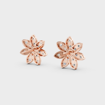 1.1 Ct Round Lab-Grown Diamond Stud Earrings