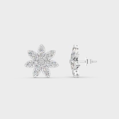 1.1 Ct Round Lab-Grown Diamond Stud Earrings
