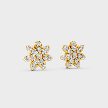 1.1 Ct Round Lab-Grown Diamond Stud Earrings