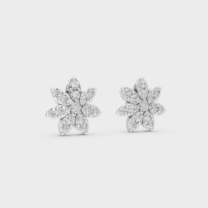 1.1 Ct Round Lab-Grown Diamond Stud Earrings