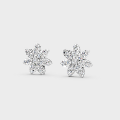 1.1 Ct Round Lab-Grown Diamond Stud Earrings
