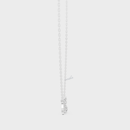 0.71 Carat Pear Cut Lab-Grown Diamond Infinity Pendant With Chain In