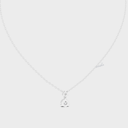 0.61 Carat Round Cut IGI Lab-Grown Diamond Pendant With Chain In