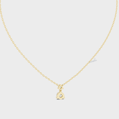 0.61 Carat Round Cut IGI Lab-Grown Diamond Pendant With Chain In