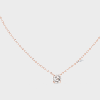 0.85 Carat Round Cut IGI Cut Lab-Grown Diamond Pendant With Chain In