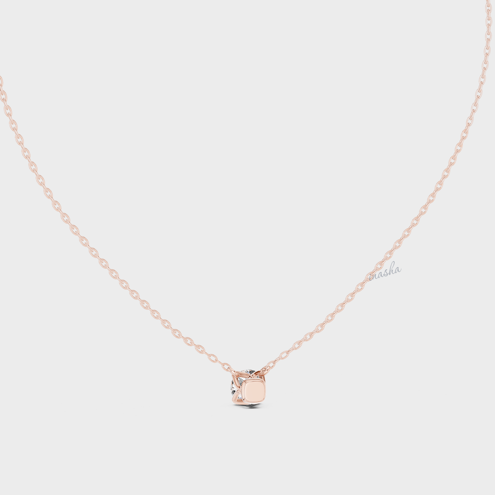 0.85 Carat Round Cut IGI Cut Lab-Grown Diamond Pendant With Chain In
