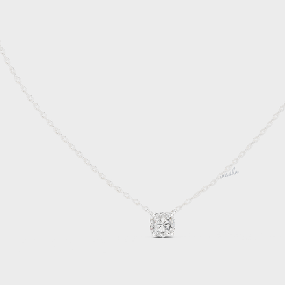 0.85 Carat Round Cut IGI Cut Lab-Grown Diamond Pendant With Chain In