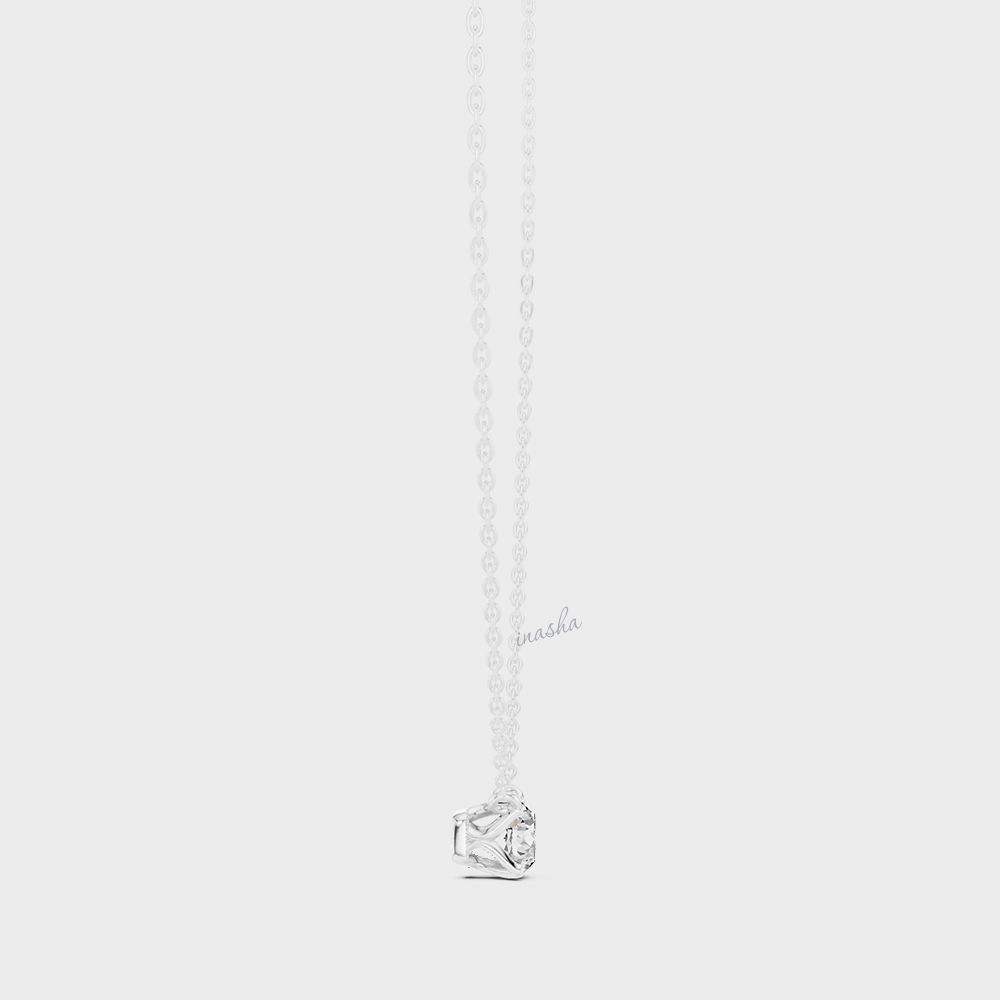 0.85 Carat Round Cut IGI Cut Lab-Grown Diamond Pendant With Chain In