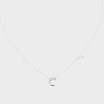 0.85 Carat Round Cut IGI Cut Lab-Grown Diamond Pendant With Chain In