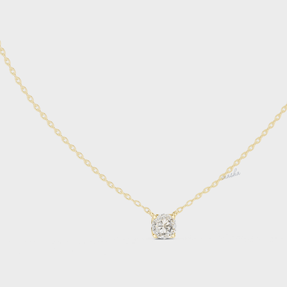 0.85 Carat Round Cut IGI Cut Lab-Grown Diamond Pendant With Chain In