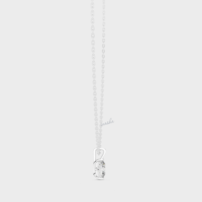 0.75 Carat Oval Cut IGI Cut Lab-Grown Diamond Pendant With Chain In