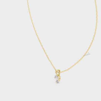 0.75 Carat Oval Cut IGI Cut Lab-Grown Diamond Pendant With Chain In