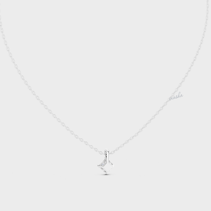 0.50 Carat Princess Cut Lab-Grown Diamond Pendant With Chain in